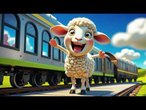 Sheep on the Train Go Baa Baa Baa | Kids Songs & Nursery Rhymes