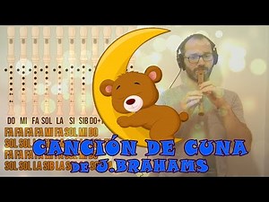 Canción de cuna - Brahms - Flauta dulce con notas