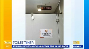 18K views · 62 reactions | A tech firm is being slammed for monitoring how long staff take in the bathroom. Do you think timers in the loo is appropriate? #9Today | TODAY | Facebook