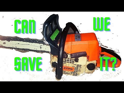 Stihl 023 starts then dies / carb cleaning and tuning instructions / gas line replacement