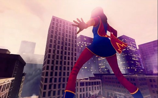 【MMD】giantess Ms. Marvel Test Run