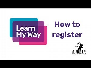 Surrey Libraries Learn my Way Registration Instructions