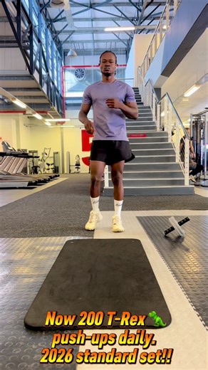 You don’t need perfect conditions to improve. You need a decision you honor every day.200 T-Rex push-ups. Daily… #fyp #viraltiktok #viral_video #fitness #pushups
