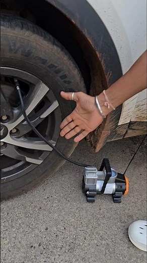 TOROS Topper Heavy-Duty Tyre Inflator/Air Compressor Copper Armature, Metal Cylinder, 12V DC Moter