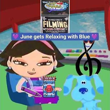 June gets Relaxing with G Clef & Blue (Little Einsteins) (Blue's Clues) (Blue's Big Musical Movie)