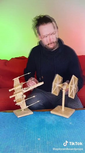 #Imadethese #cardboard #crafts #xwing #tiefighter #usetheforce #theforceisstrong #starwarsrebels #starwarsfanart #starwarsfan #starwarsart #starwars