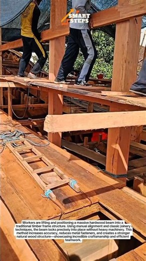 Insane Traditional Timber Frame Lift 🔥 Old School Wood Joinery Skills!