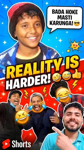 Kid thought Adulthood would be FUN! 😂 (His Friends just Laugh!) 😅 #ExpectationVsReality