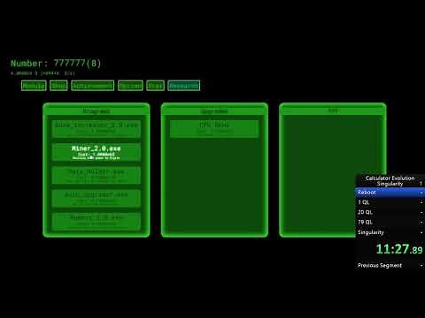 Calculator Evolution Singularity 3:22:05