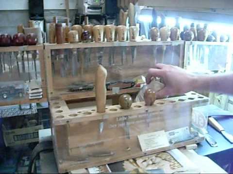 My woodcarving, tool box