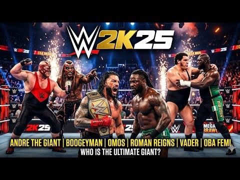 WWE 2K25 rosters and powerhouse superstars.