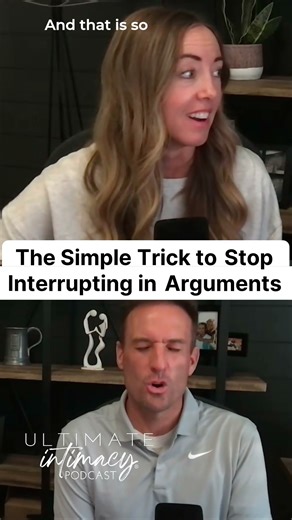 The simple trick to stop fights, and interrupting each other during arguments! #marriagetips