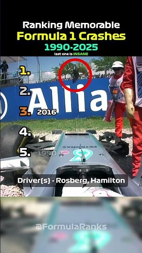 Ranking Memorable F1 Crashes! 👀 🤯