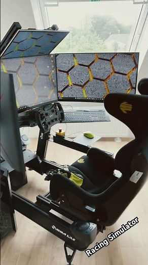 i love it 😍SimRacing Cockpit mit 4 Monitor Setup SIM-LAB-P1X-Pro