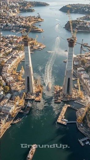 "How Did They Build a Bridge Across a Harbour? | Sydney Harbour Bridge From Scratch #sydney