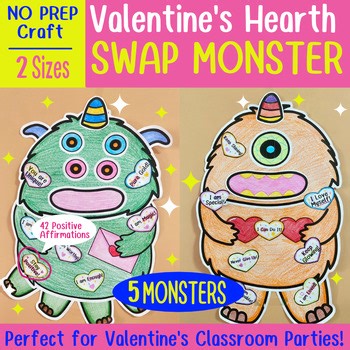 Valentine's Day Craft :  Heart Swap Monster