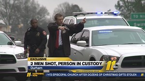 With guns drawn, Durham police arrest shooting suspect