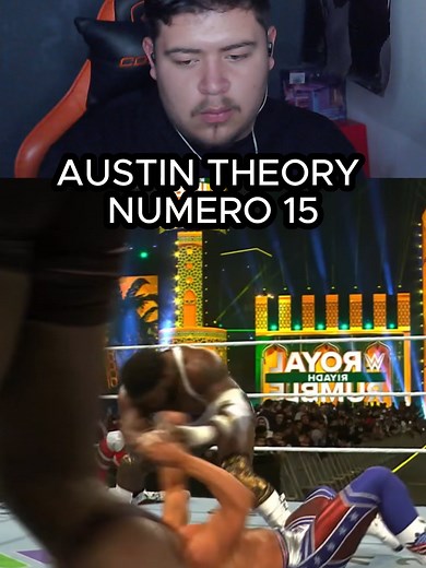 AUSTIN THEORY NUMERO 15 #royalrumble #WWE #RAW #smackdown #wrestlemania #wrestletok #wrestling #AAA #wrestlingtiktok #fyp #luchalibre #reaccion #reacciones #obafemi #bronbreakker #sethrollins #codyrhodes #austintheory