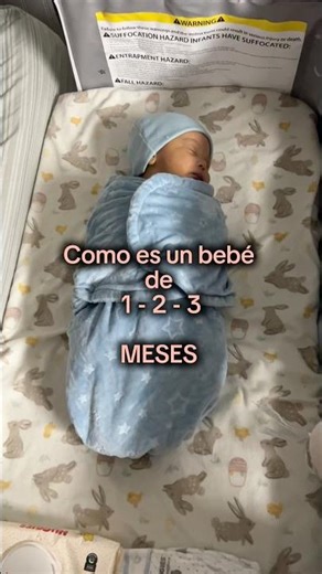 Como es un bebé de 1 2 y 3 meses #maternidad #bebe #bebes