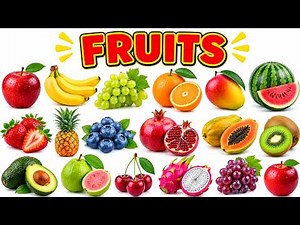 Amazing Fruits 🍎🍌L0822 | Fun Learning for Kids | Educational Fruit Names & Facts