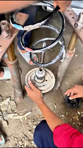 Struts Mounting Feeding By Special Tools ! #struts #strutsmount #suspension #rxmechanic #fypシ゚ | Rx Mechanic