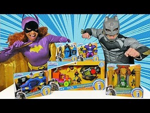 Imaginext DC Super Friends Toy Challenge - Batgirl Vs. Batman ! || Toy Review || Konas2002