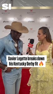 Something about Xavier Legette talking about his Derby fit is mesmerizing 😂 #xavierlegette #nfl #kentuckyderby | Sports Illustrated