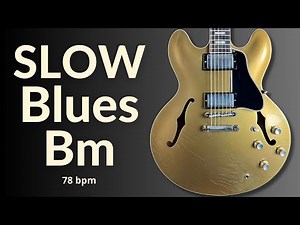 Smooth & Slow Blues Guitar Backing Track in B Minor l Jam Session Essentials