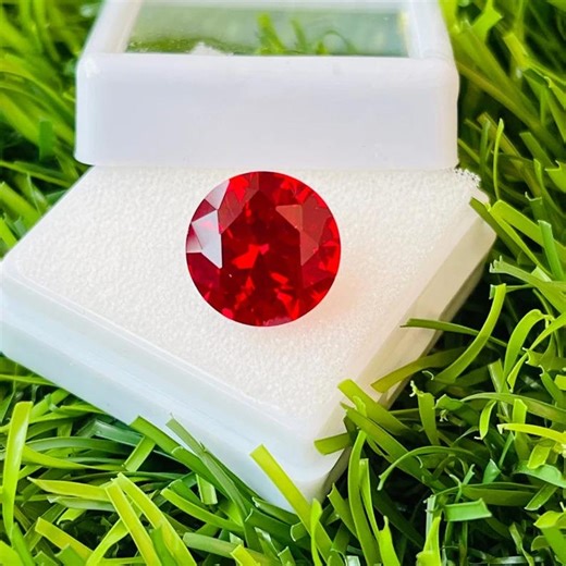 2.5 Ct Certified Fancy Red Diamond – Round Brilliant Loose Gem - Etsy