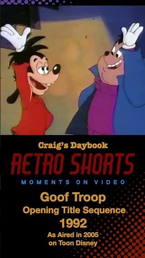 Retro Short 1992 - Goof Troop Opening - Cable TV History #shorts