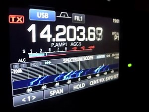 icom 7300 & EXTERNAL speaker in Line Icom sp 38 awesome receiver