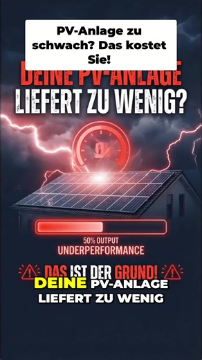PV-Anlage-Leistung prüfen leicht gemacht! Entdecke einfache Schritte, um Minderleistung zu erkennen & zu beheben. #PVAnlage #Solaranlage #Energiewende #DIY #Tutorial
