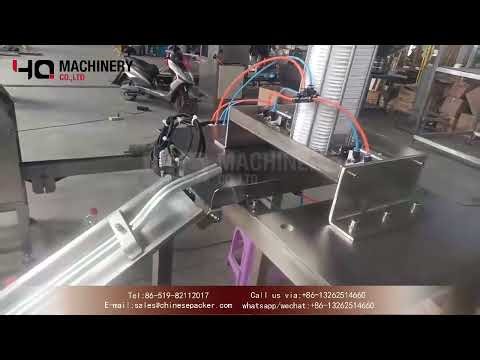 Automatic plastic handle application machine for 5L oil bottle|YQ machinery neck handle applicator