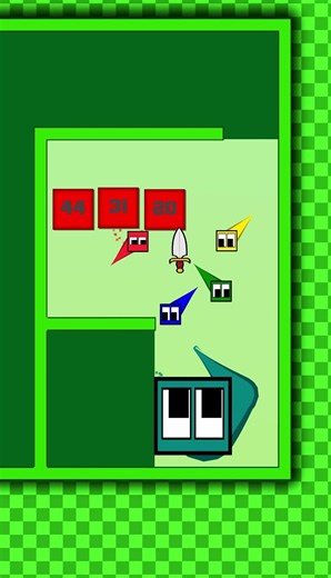 Square race 🟥🟦🟩🟨 #squarerace #satisfying #gaming #squareracegame