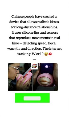Silicone lips + sensors = the future of love? 👀 #shorts #viral #news