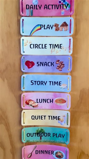 Waldorf Homeschool Rhythm Cards: Daily Schedule (digital Download) - Etsy