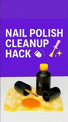 Nail Polish Spill Hack – Clean It Up with Salt! 💅✨ #nails #nailart #nontoxic