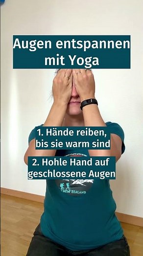 Augen entspannen mit Yoga #yogaliebe #yogapractice #yoga