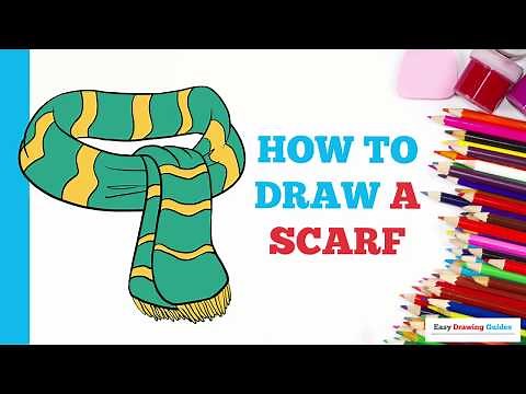 How to Draw a Scarf in a Few Easy Steps: Drawing Tutorial for Beginner Artists