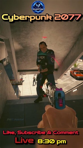 NCPD vs Me 😈 | Cyberpunk 2077 PS5 Police Fight #shorts