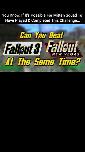 Is It Possible To Complete A Challenge Like This Again? #fallout #falloutseries #mittensquad