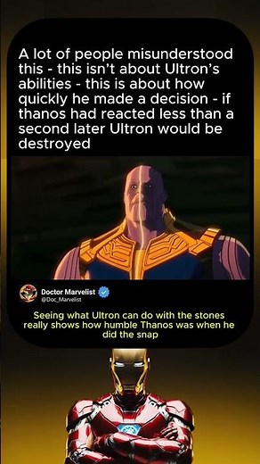 Thanos' body halves are perfectly balanced as all things should be