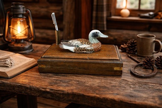 Duck Decoy Storage Box. With Shotgun Shell. Hunting Decor. Upcycled Bydejadesigns - Etsy