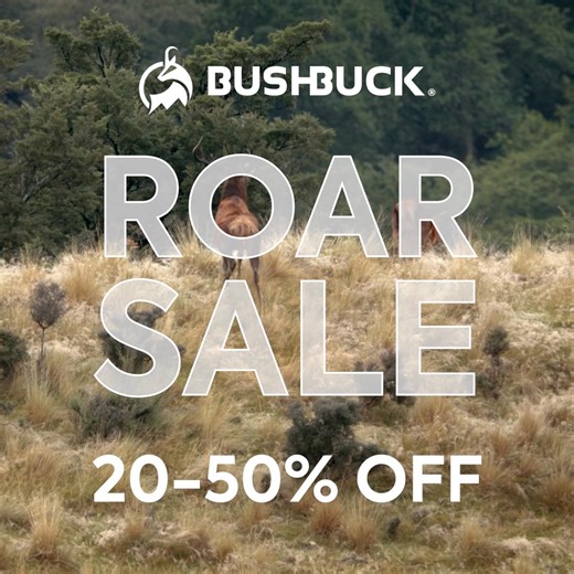 ROAR SALE IS LIVE 🦌 ✔️ 20-50% Off ✔️ Hunting, Camping & Outdoor Clothing ✔️ FREE Merino Beanie with Every Puffer ✔️ Buy Now Pay Later with Afterpay & Zip 🛒 Shop Now at bushbuck.co.nz | Bushbuck