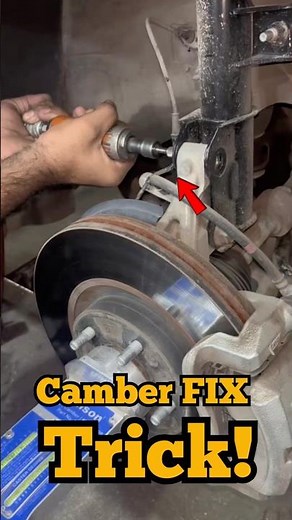 This Shock Absorber Trick FIXES Camber Instantly! 😳🔧 #mechanic #car #service