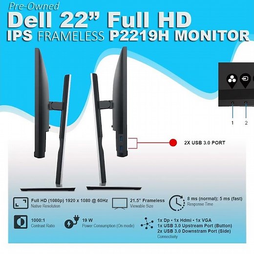 📺 Dell 22 P2219H Monitor Review