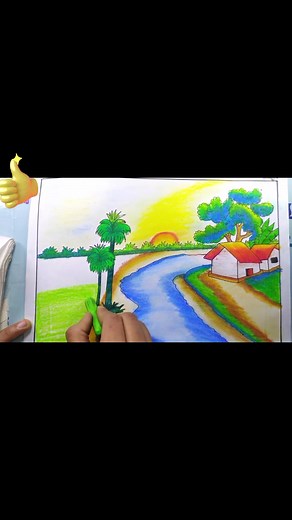 Drawing Landscape | Landscape drawing easy #pencildrawing #drawing786 , #drawingtutorial #Art@tiktokglobal @TikTok Trends @TiktokPakistanOfficial @The Artist