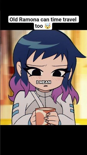 Old Ramona can time travel too 🤯- Scott pilgrim takes off #scottpilgrimtakesoff #anime #shorts