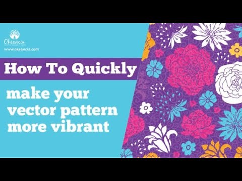 How to quickly make your vector pattern more vibrant in Adobe Illustrator CC - tutorial