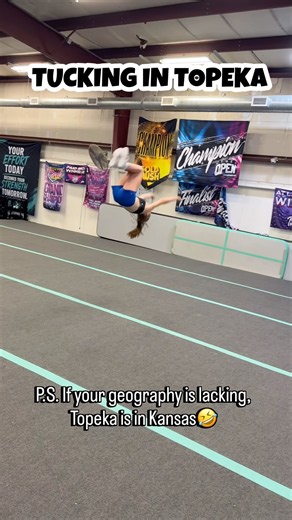 TUMBLING WITH A GEOGRAPHY LESSON ALL WRAPPED IN ONE… #tumbling #tumblechef #cheer #Shorts